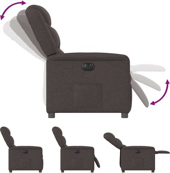 VidaXL Elektrické polohovací křeslo textil [3303179] Barva: krémová