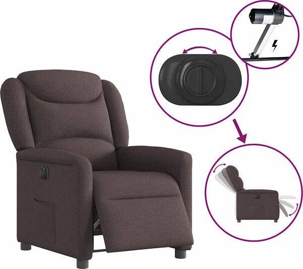 VidaXL Elektrické polohovací křeslo textil [3303179] Barva: krémová