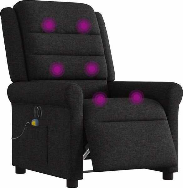 VidaXL Elektrické masážní polohovací křeslo textil [3303304] Barva: Hnědá