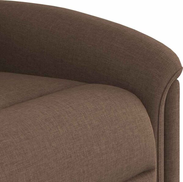 VidaXL Elektrické polohovací křeslo textil [3303238] Barva: tmavě hnědá