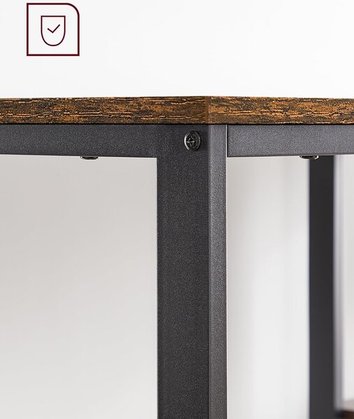 SONGMICS Psací stůl Vasagle Paul 140 cm hnědý/černý