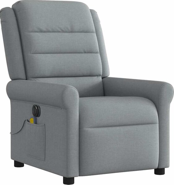 VidaXL Elektrické masážní polohovací křeslo textil [3303304] Barva: Hnědá