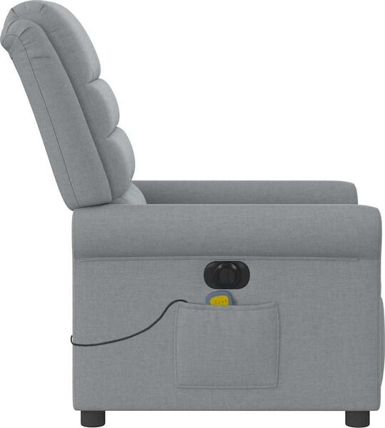 VidaXL Elektrické masážní polohovací křeslo textil [3303304] Barva: Hnědá
