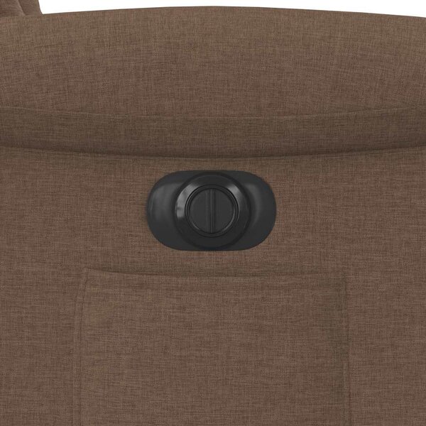 VidaXL Elektrické polohovací křeslo textil [3303238] Barva: tmavě hnědá