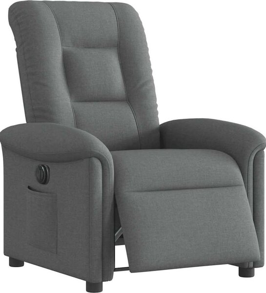 VidaXL Elektrické polohovací křeslo textil [3303238] Barva: tmavě hnědá