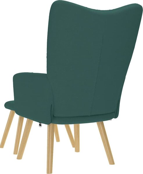 VidaXL Relaxační křeslo s podnožkou textil [4016785] Barva: Černá