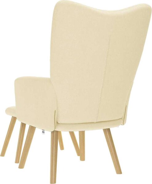 VidaXL Relaxační křeslo s podnožkou textil [4016785] Barva: Černá