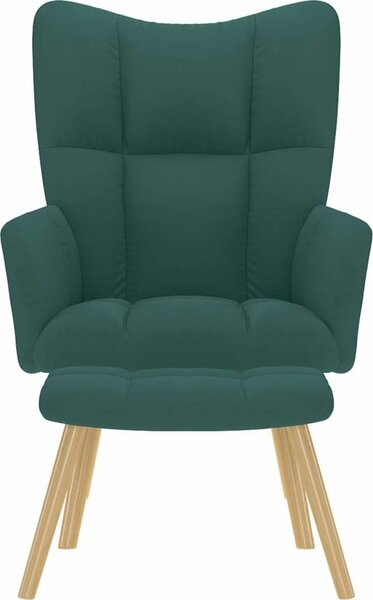 VidaXL Relaxační křeslo s podnožkou textil [4016785] Barva: Černá