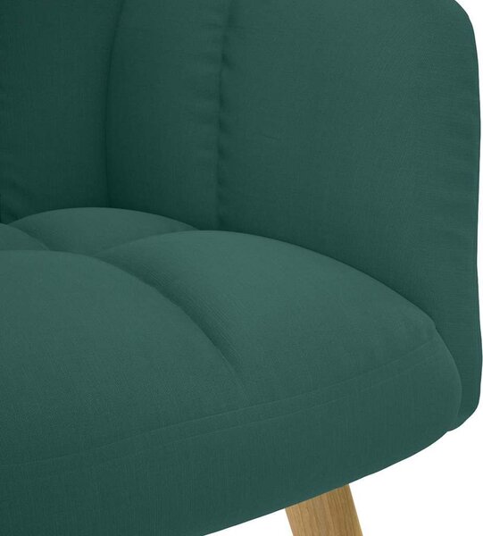 VidaXL Relaxační křeslo s podnožkou textil [4016785] Barva: Černá