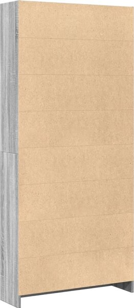 VidaXL Knihovna 80x24x176 cm kompozitní dřevo [857858] Barva: šedá sonoma