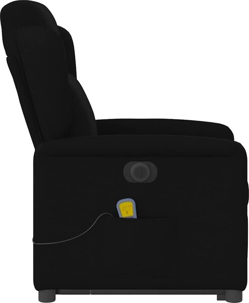 VidaXL Elektrické zvedací masážní polohovací křeslo textil [3303164] Barva: Tmavě šedá