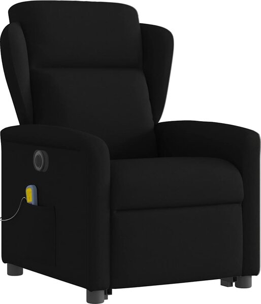VidaXL Elektrické zvedací masážní polohovací křeslo textil [3303164] Barva: Tmavě šedá