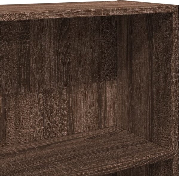 VidaXL Knihovna 80x24x176 cm kompozitní dřevo [857858] Barva: šedá sonoma