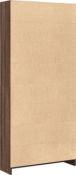 VidaXL Knihovna 80x24x176 cm kompozitní dřevo [857858] Barva: šedá sonoma