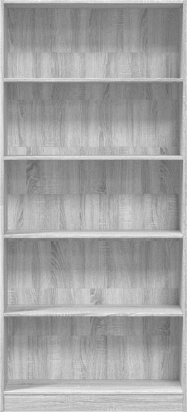 VidaXL Knihovna 80x24x176 cm kompozitní dřevo [857858] Barva: šedá sonoma