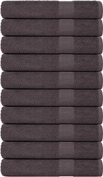 VidaXL Saunové osušky FROGN 10 ks 80x200 cm 360 g/m² [137033] Barva: antracitová