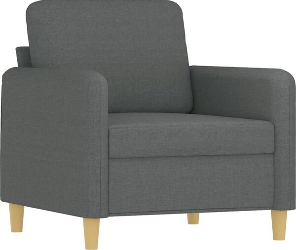 VidaXL 4dílná sedací souprava s poduškami textil [3202068] Barva: Tmavě šedá
