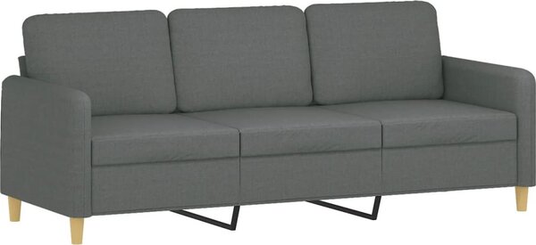 VidaXL 4dílná sedací souprava s poduškami textil [3202068] Barva: Tmavě šedá