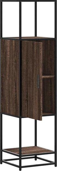 VidaXL Skříň highboard 35,5x35x139 cm kompozit a kov [849038] Barva: dub sonoma