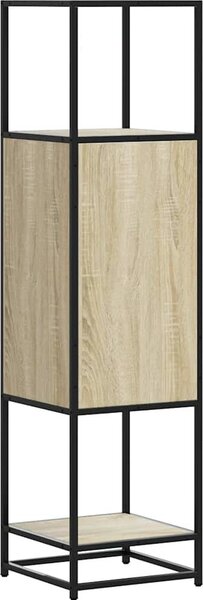 VidaXL Skříň highboard 35,5x35x139 cm kompozit a kov [849038] Barva: dub sonoma