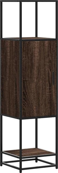 VidaXL Skříň highboard 35,5x35x139 cm kompozit a kov [849038] Barva: dub sonoma