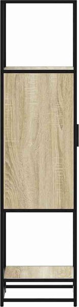 VidaXL Skříň highboard 35,5x35x139 cm kompozit a kov [849038] Barva: dub sonoma
