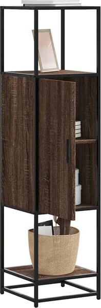 VidaXL Skříň highboard 35,5x35x139 cm kompozit a kov [849038] Barva: dub sonoma