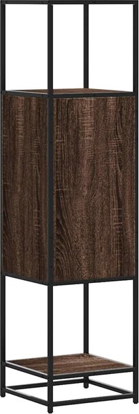 VidaXL Skříň highboard 35,5x35x139 cm kompozit a kov [849038] Barva: dub sonoma