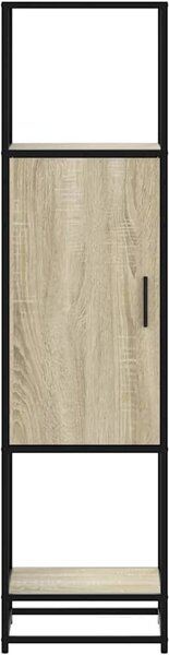 VidaXL Skříň highboard 35,5x35x139 cm kompozit a kov [849038] Barva: dub sonoma