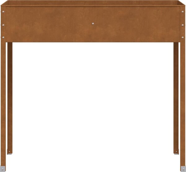 VidaXL Zahradní truhlík 100,5 x 40,5 x 90 cm povětrnostně odolná ocel [4008961]