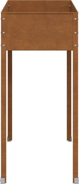 VidaXL Zahradní truhlík 100,5 x 40,5 x 90 cm povětrnostně odolná ocel [4008961]