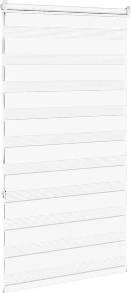 VidaXL Zebra roleta šířka látky 70,9 cm polyester [4014750] Barva: světle šedá