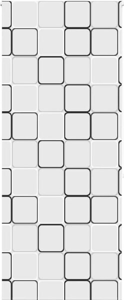 VidaXL Sprchová roleta 90x240 cm Šířka látky 86 cm [4014901] Barva: Čtvercový