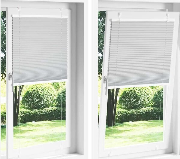 VidaXL Plisovaná roleta 90x100 cm Šířka látky 89,4 cm [4015175] Barva: Bílá