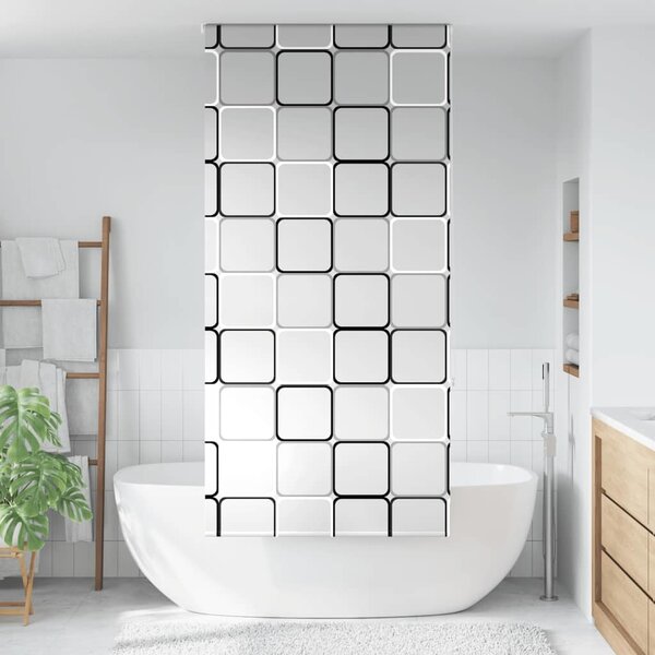 VidaXL Sprchová roleta 90x240 cm Šířka látky 86 cm [4014901] Barva: Čtvercový