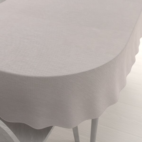 Biante Teflonový oválný ubrus TF-066 Béžový režný 50x100 cm