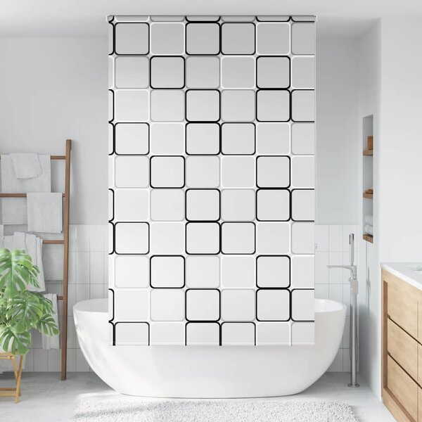 VidaXL Sprchová roleta 140x240 cm Šířka látky 136 cm [4014939] Barva: Zelené listy