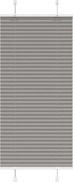 VidaXL Plisovaná roleta 60x150 cm Šířka látky 59,4 cm [4015084] Barva: světle šedá