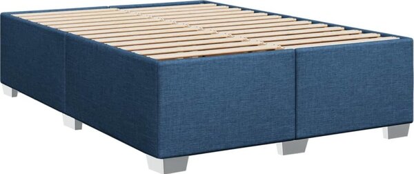 VidaXL Box spring postel s matrací 160x200 cm textil [3288254] Barva: Modrá