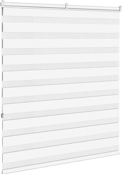 VidaXL Zebra roleta šířka látky 130,9 cm polyester [4014762] Barva: světle šedá