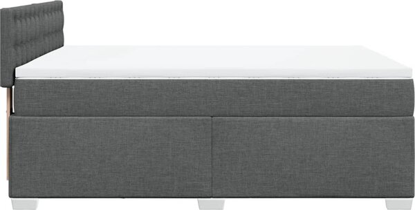 VidaXL Box spring postel s matrací 160x200 cm textil [3288254] Barva: Modrá