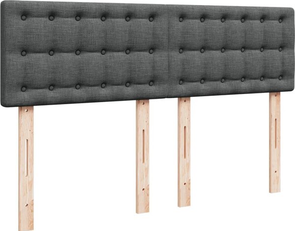 VidaXL Box spring postel s matrací 160x200 cm textil [3288254] Barva: Modrá