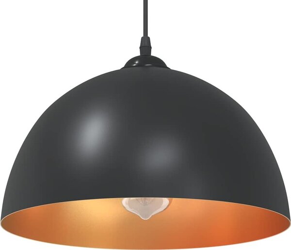VidaXL Závěsná svítidla 2 ks výškově nastavitelná E27 Ø30 cm [4103451] Barva: Černá