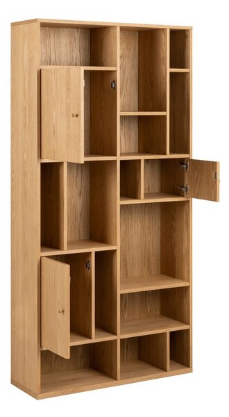 Knihovna v dekoru dubu v přírodní barvě 90x180 cm Rangoon – Actona