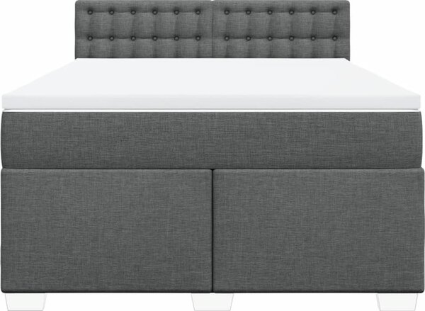 VidaXL Box spring postel s matrací 160x200 cm textil [3288254] Barva: Modrá