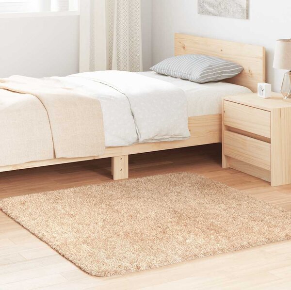 VidaXL Koberec Shaggy s vysokým vlasem NAVARRA 120x120 cm [4102861] Barva: krémová