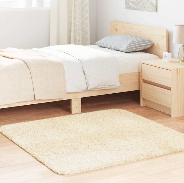 VidaXL Koberec Shaggy s vysokým vlasem NAVARRA 120x120 cm [4102861] Barva: krémová