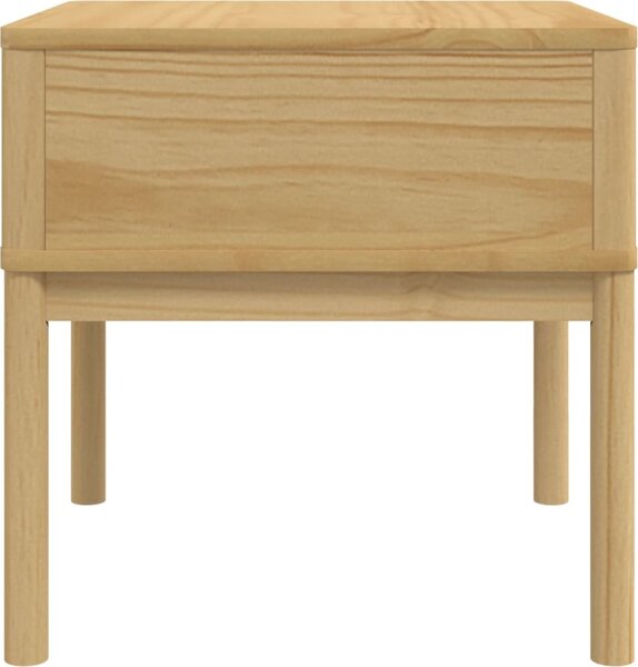 VidaXL Noční stolek FLORO 55 x 55 x 54 cm masivní borové dřevo [374027] Barva: Bílá