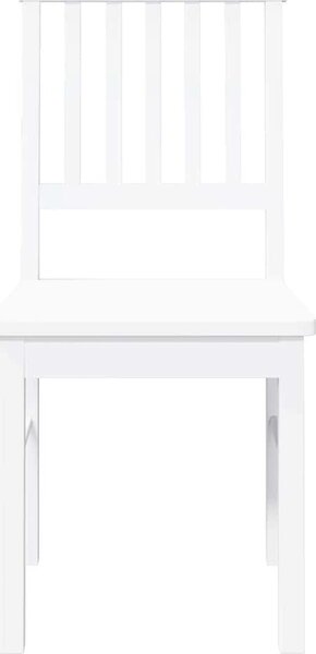 VidaXL Jídelní židle 2 ks masivní dřevo gumové [4102425] Barva: Bílo-šedá
