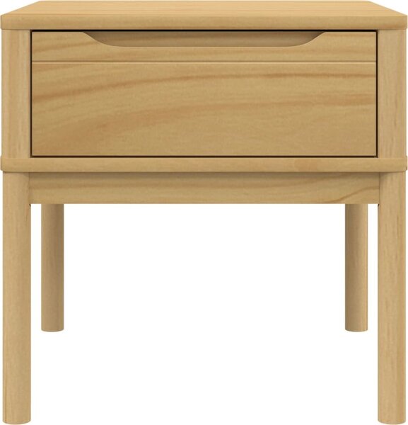 VidaXL Noční stolek FLORO 55 x 55 x 54 cm masivní borové dřevo [374027] Barva: Bílá